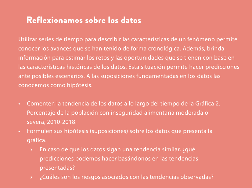 Reflexionamos sobre los datos Utilizar series de tiempo para describir las caracter sticas de un fen meno permite con...