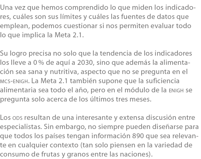 Una vez que hemos comprendido lo que miden los indicadores, cu les son sus l mites y cu les las fuentes de datos que ...