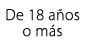 De 18 a os o m s