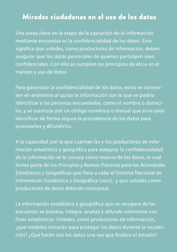 Miradas ciudadanas en el uso de los datos Una pieza clave en la etapa de la captaci n de la informaci n mediante encu...