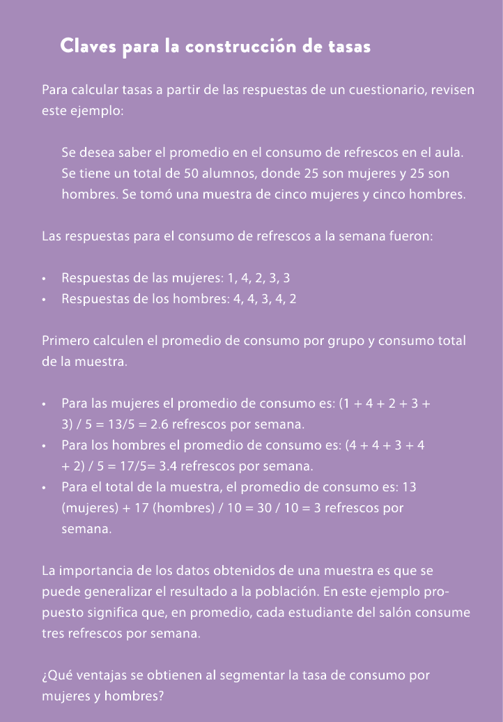 Claves para la construcci n de tasas Para calcular tasas a partir de las respuestas de un cuestionario, revisen este ...