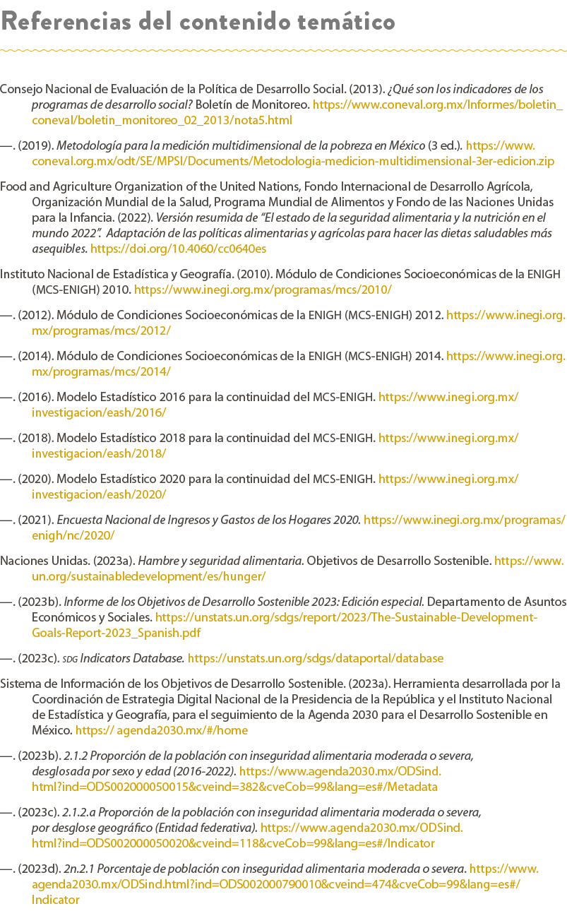 Referencias del contenido tem tico Consejo Nacional de Evaluaci n de la Pol tica de Desarrollo Social. (2013). ¿Qu s...