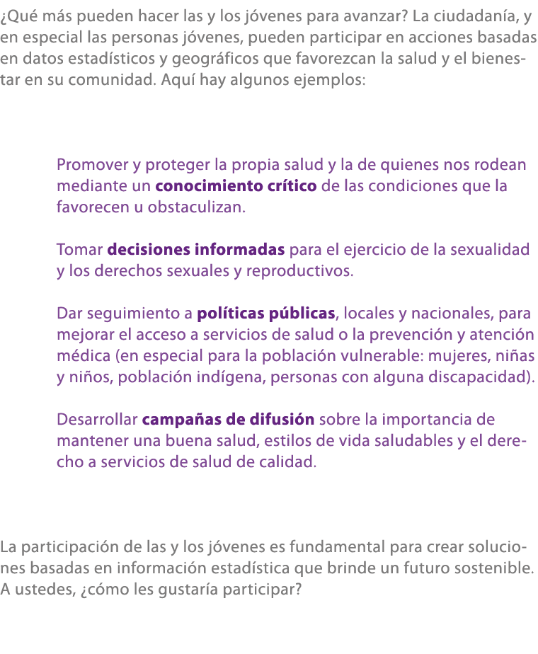 ¿Qu m s pueden hacer las y los j venes para avanzar? La ciudadan a, y en especial las personas j venes, pueden parti...