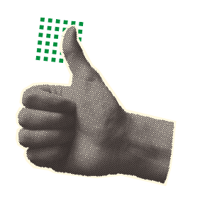 Bright vector collage of universal graphic Elements, Geometric Shapes, Dotted Halftone Objects for your design