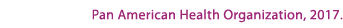 Pan American Health Organization, 2017.