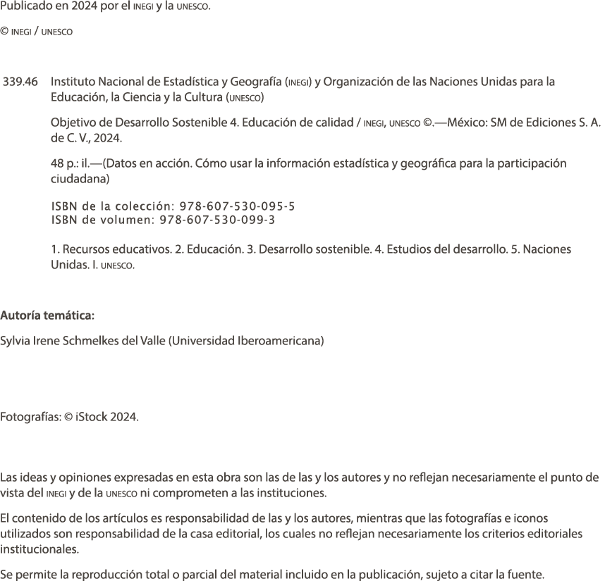 Publicado en 2024 por el inegi y la u﻿nesco. © inegi / unesco 339.46 Instituto Nacional de Estad stica y Geograf a (i...