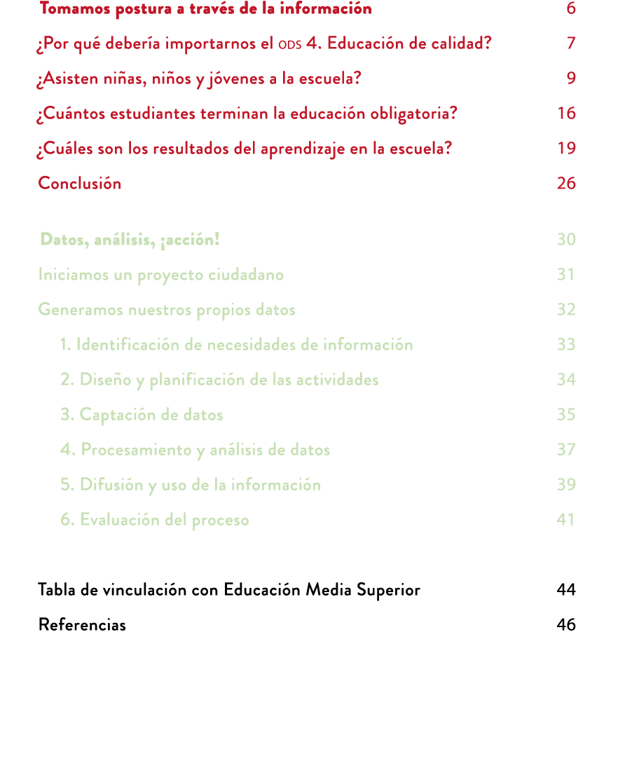 Tomamos postura a trav s de la informaci n 6 ¿Por qu deber a importarnos el ODS 4. Educaci n de calidad? 7 ¿Asisten ...