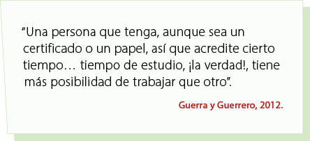 “Una persona que tenga, aunque sea un certificado o un papel, as que acredite cierto tiempo… tiempo de estudio, ¡la ...