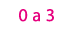 0 a 3