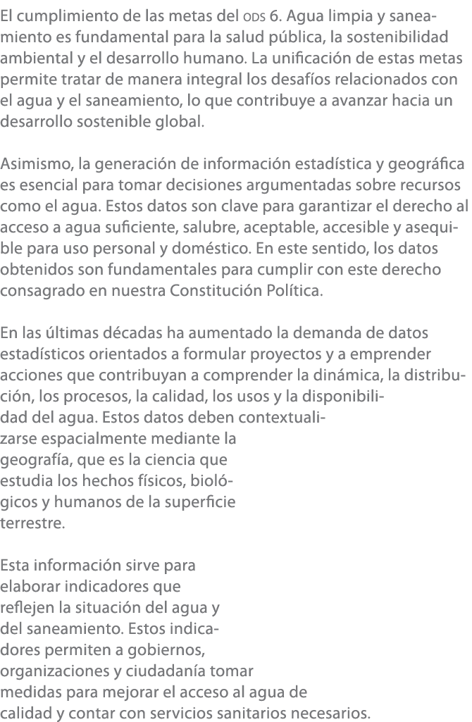 El cumplimiento de las metas del ods 6. Agua limpia y saneamiento es fundamental para la salud p blica, la sostenibil...