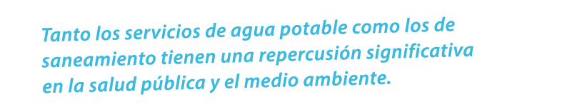 Tanto los servicios de agua potable como los de saneamiento tienen una repercusi n significativa en la salud p blica ...