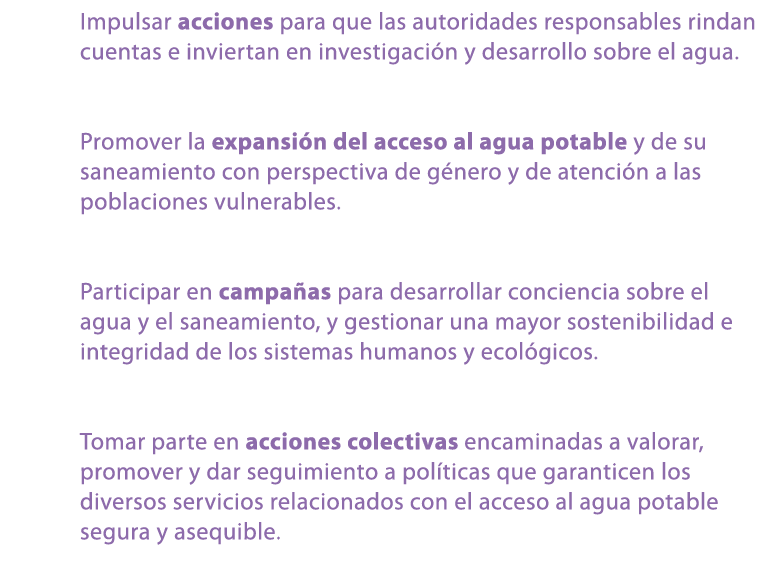 Impulsar acciones para que las autoridades responsables rindan cuentas e inviertan en investigaci n y desarrollo sobr...
