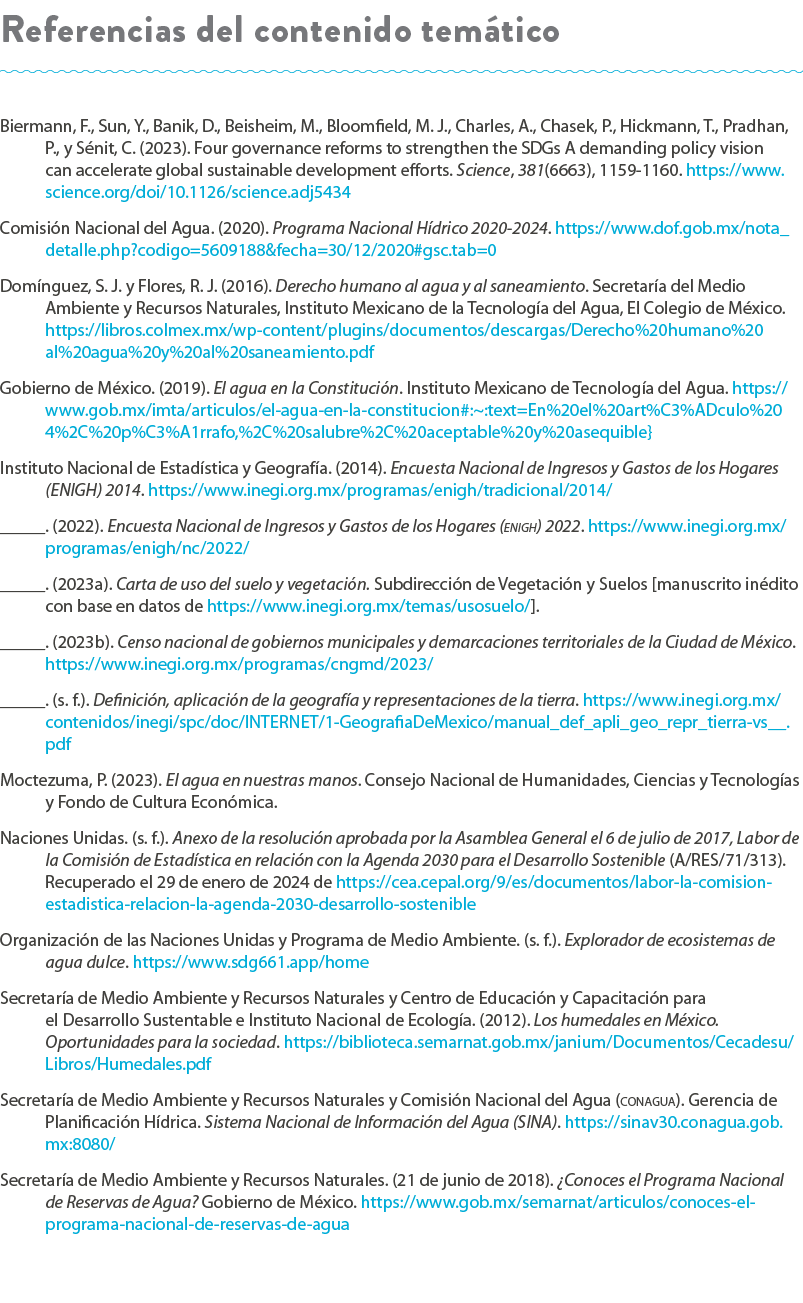 Referencias del contenido tem tico Biermann, F., Sun, Y., Banik, D., Beisheim, M., Bloomfield, M. J., Charles, A., Ch...