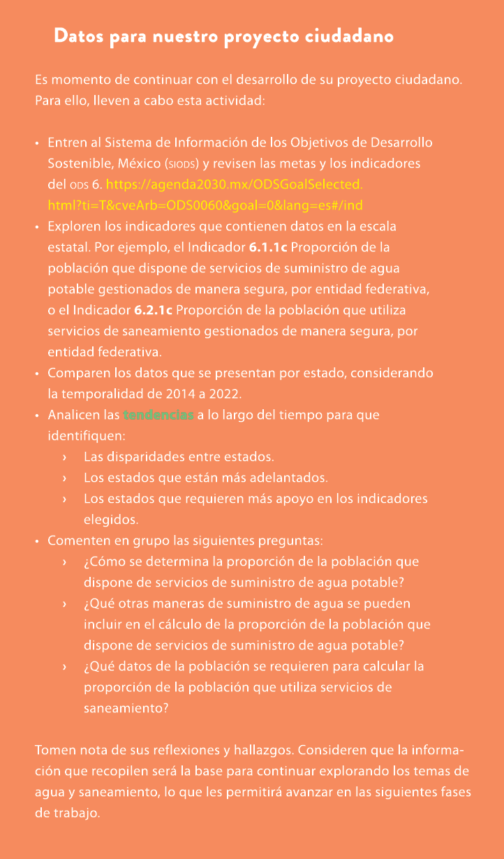 Datos para nuestro proyecto ciudadano Es momento de continuar con el desarrollo de su proyecto ciudadano. Para ello, ...
