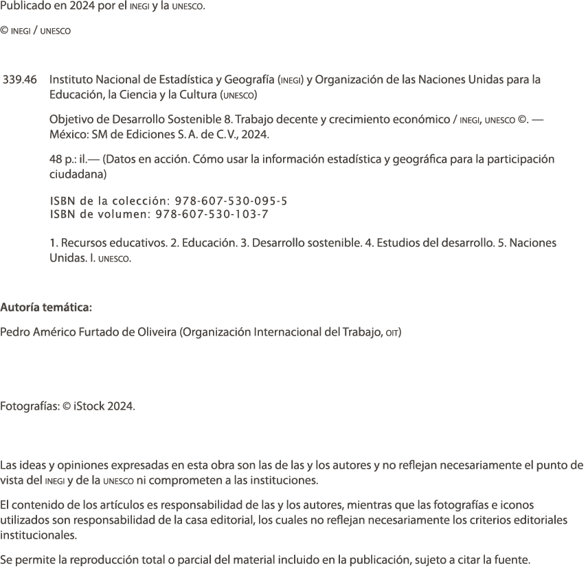 Publicado en 2024 por el inegi y la unesco. © inegi / unesco 339.46 Instituto Nacional de Estad stica y Geograf a (in...