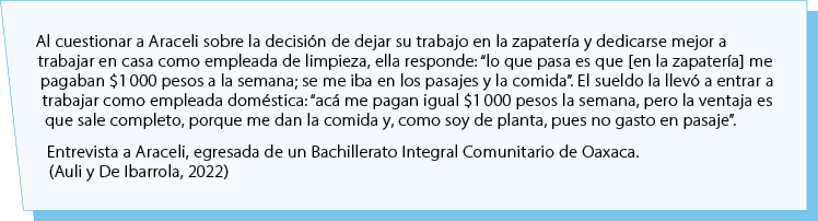 Al cuestionar a Araceli sobre la decisi n de dejar su trabajo en la zapater a y dedicarse mejor a trabajar en casa co...