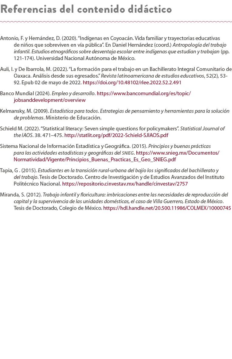 Referencias del contenido did ctico Antonio, F. y Hern ndez, D. (2020). “Ind genas en Coyoac n. Vida familiar y traye...