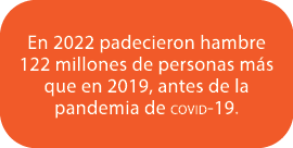 En 2022 padecieron hambre 122 millones de personas m s que en 2019, antes de la pandemia de covid 19.