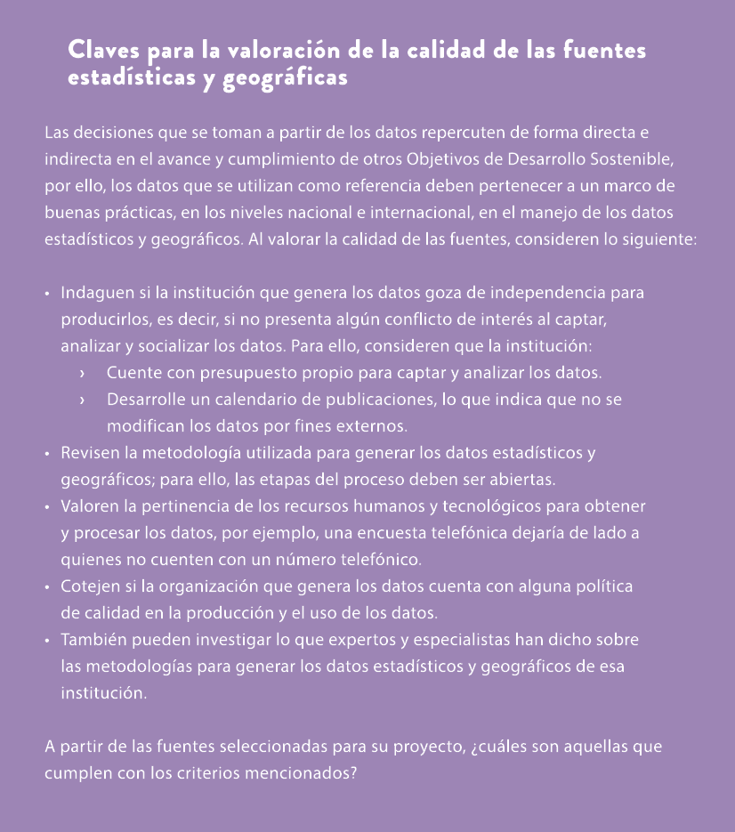 Claves para la valoraci n de la calidad de las fuentes estad sticas y geogr ficas Las decisiones que se toman a parti...