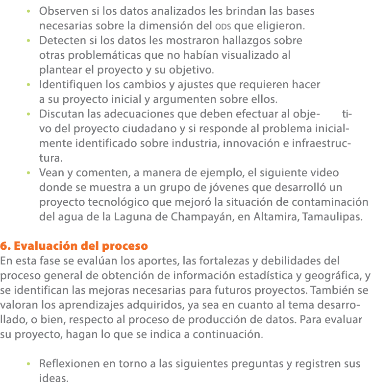 • Observen si los datos analizados les brindan las bases necesarias sobre la dimensi n del ods que eligieron. • Detec...