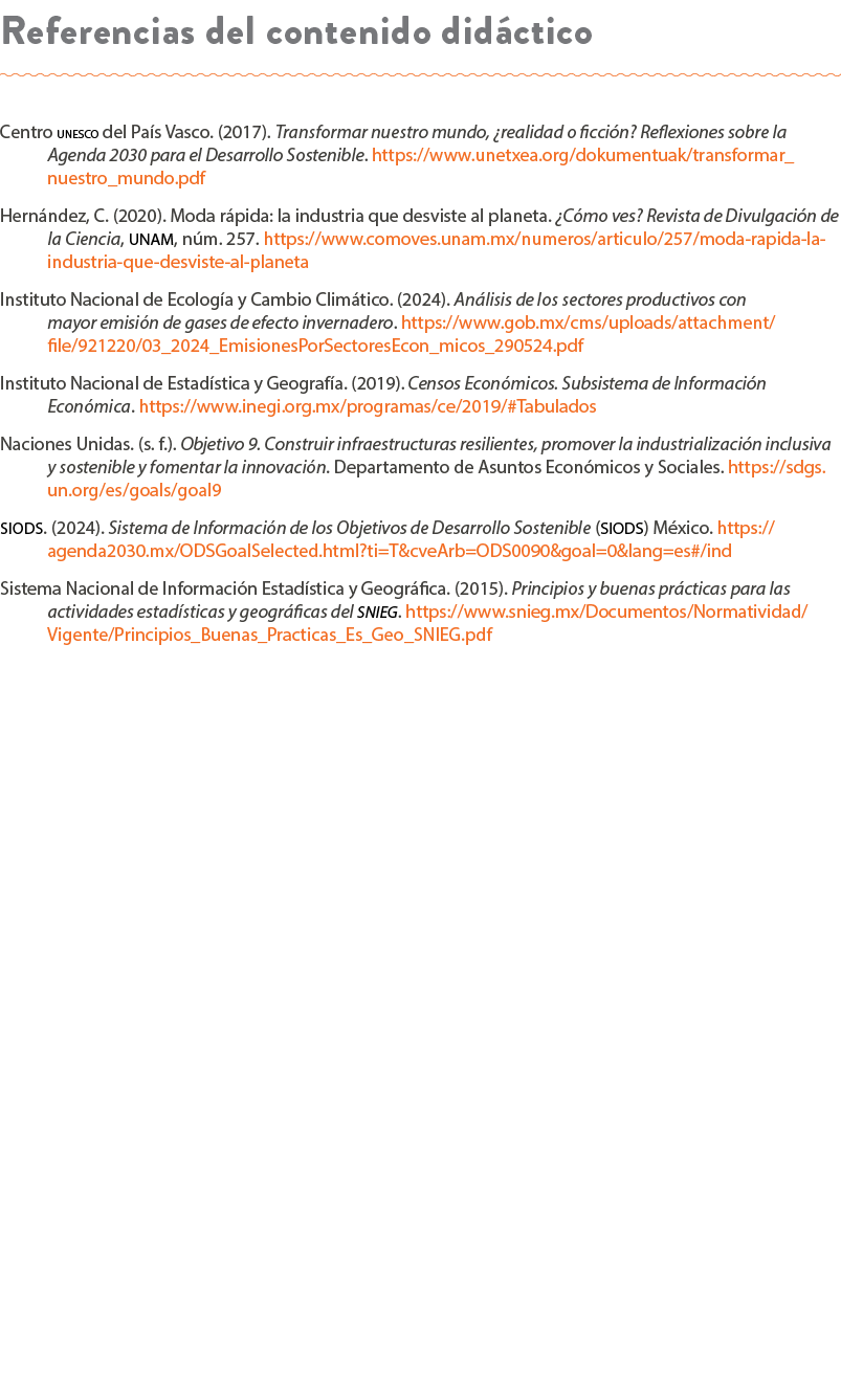 Referencias del contenido did ctico Centro unesco del Pa s Vasco. (2017). Transformar nuestro mundo, ¿realidad o ficc...